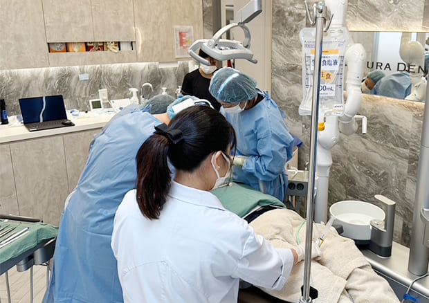 うとうとと眠っているような感覚で治療ができる静脈内鎮静法